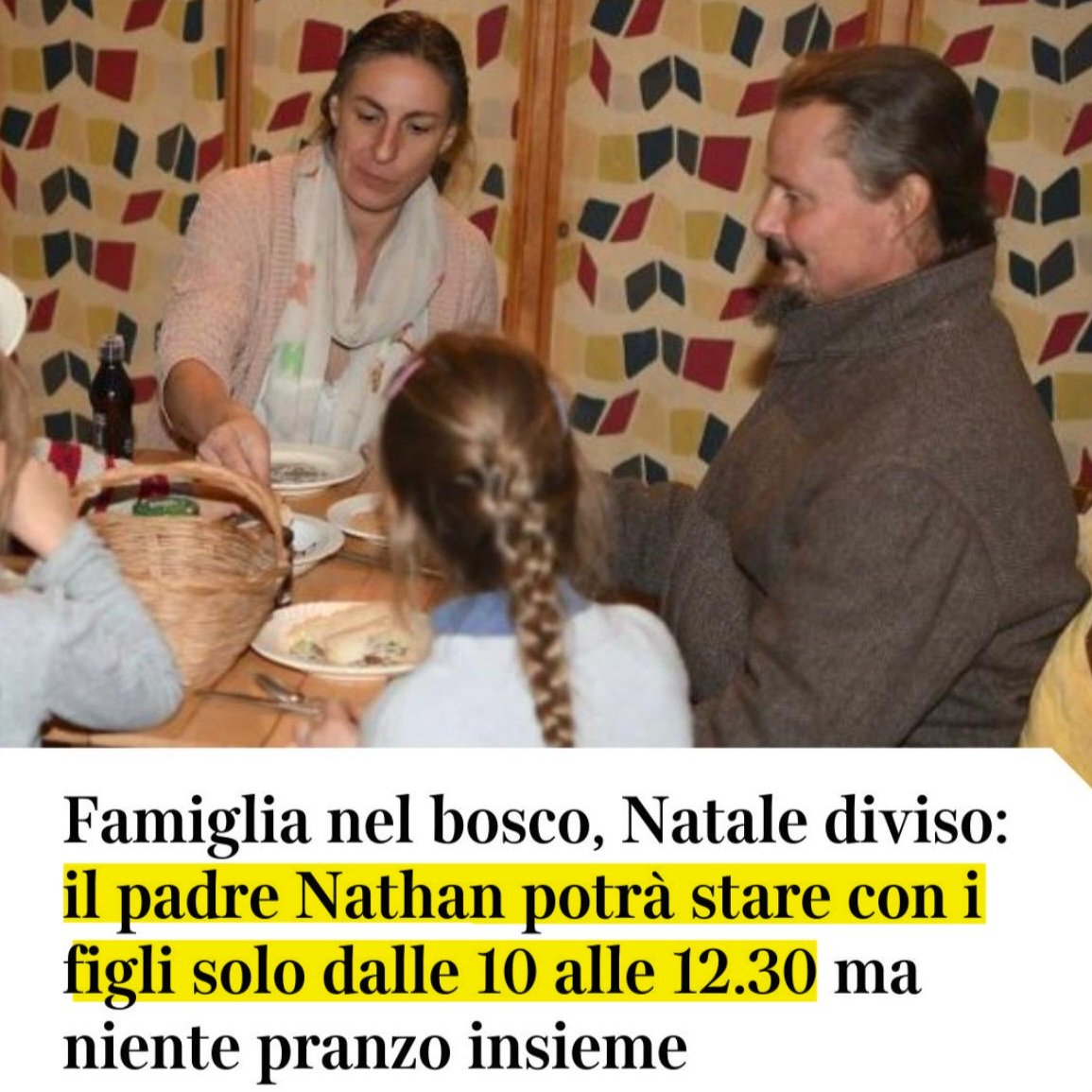 ProVitaFamiglia's tweet image. Un padre emarginato, una madre umiliata, tre bambini traumatizzati. Ecco come si distrugge una famiglia felice. Vergogna di Stato.