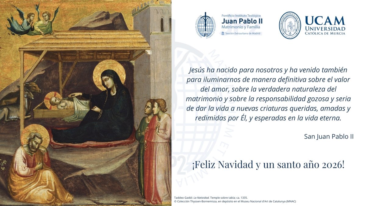 🌟 Que el misterio del nacimiento de Nuestro Señor Jesucristo bendiga cada hogar, fortalezca cada familia y conceda al mundo el don de la #paz y la #esperanza.

🎄 #FelizNavidad para toda la comunidad educativa del #JP2 de Madrid: institutojp2.es/noticias/feliz…