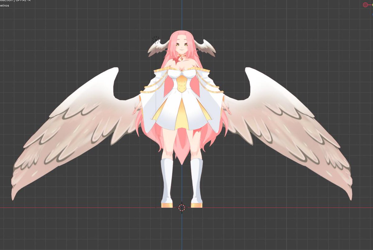 EroSam4VT's tweet image. Como cambia con los shaders #vtuber #blender #art