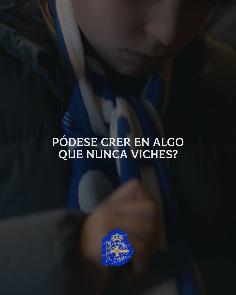 RCDeportivo's tweet photo. 𝑺𝒊𝒈𝒂𝒎𝒐𝒔 𝒄𝒓𝒆𝒏𝒅𝒐, 𝒑𝒐𝒓𝒒𝒖𝒆 𝒂𝒒𝒖𝒊́ 𝒂𝒐 𝒍𝒂𝒅𝒐 𝒂𝒍𝒈𝒖𝒆́𝒏 𝒑𝒐𝒅𝒆 𝒆𝒔𝒕𝒂𝒓 𝒂𝒑𝒓𝒆𝒏𝒅𝒆𝒏𝒅𝒐 𝒂 𝒔𝒐𝒏̃𝒂𝒓 💙💭 https://t.co/usoE0PwOAF