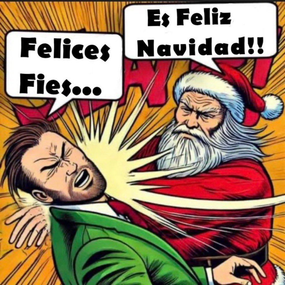 ¡Se dice Feliz Navidad 🎄 y no felices fiestas zurdos de mierda!