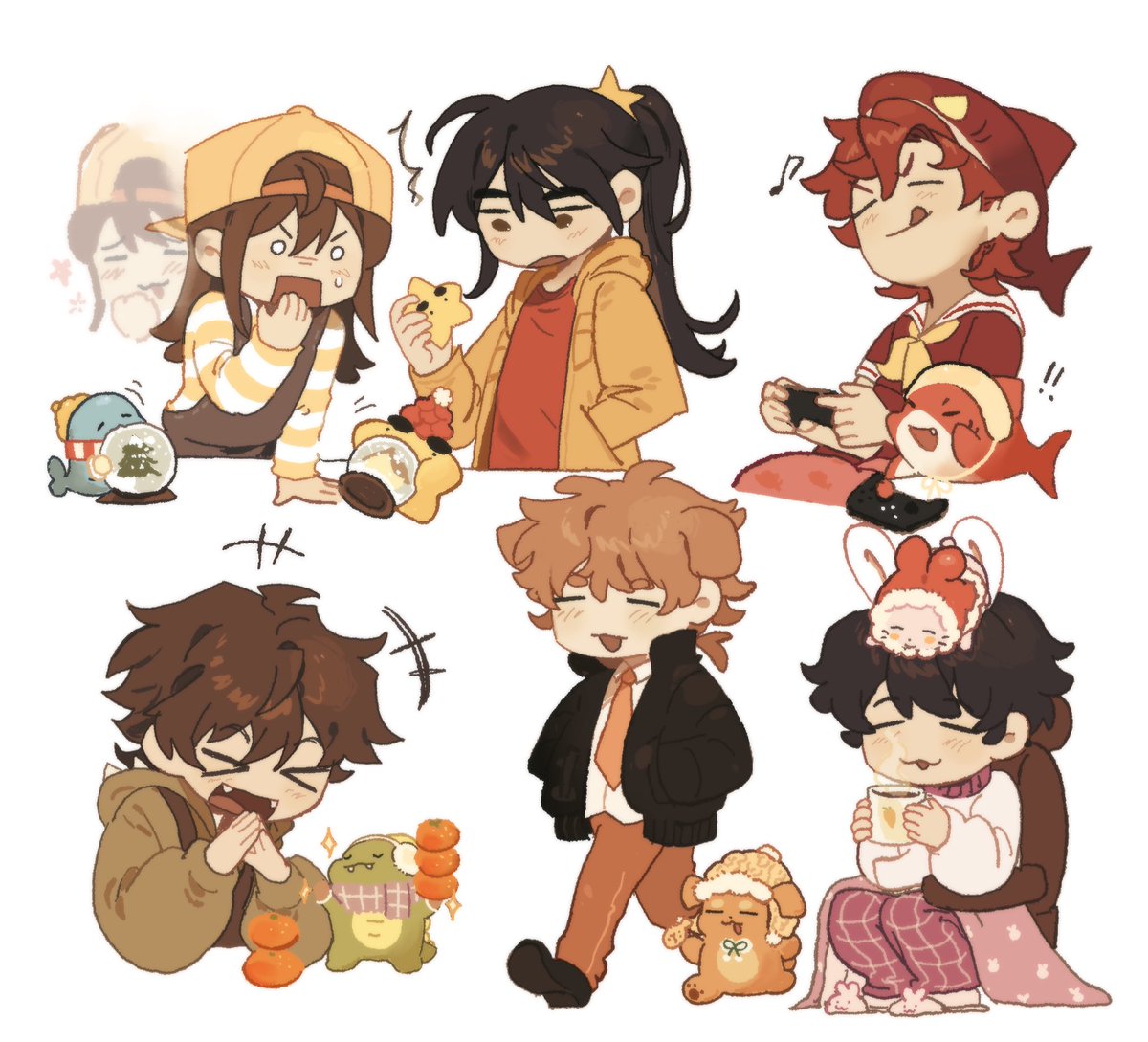 🦈🐶⭐️🦖🐳🐰