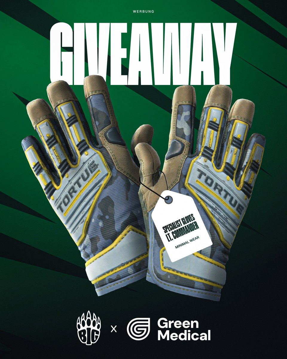 BIGCLANgg's tweet image. ᵂᴱᴿᴮᵁᴺᴳ
One last Christmas present 🎁 

Secure new gloves thanks to @Greenmedicalbiz!

- Follow @BIGCLANgg &amp;amp; @Greenmedicalbiz 
- Follow and repost
- Tag 2 friends

Winner drawn January 5th - Good luck!