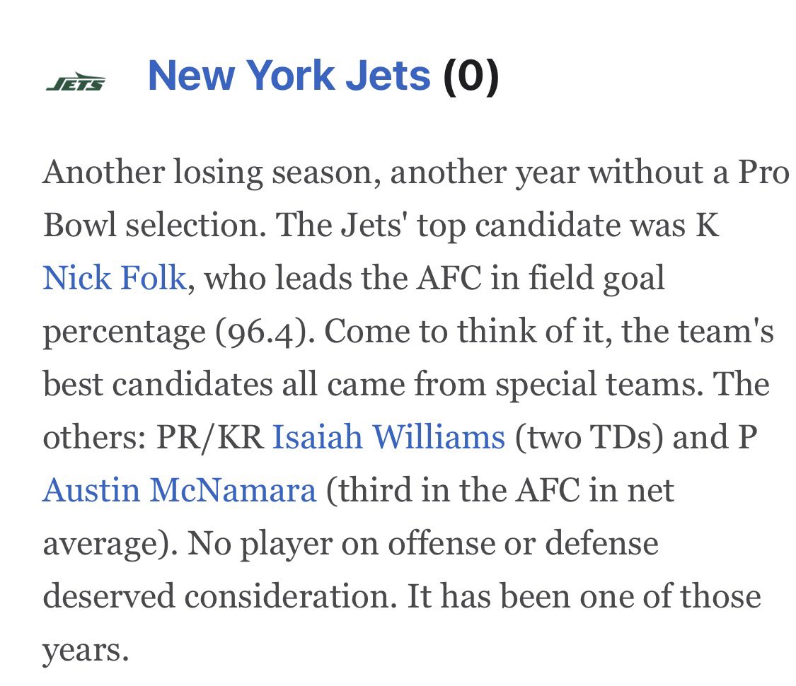 EGCollins's tweet image. #NFL #nflredzone #ProBowlVote 
0️⃣ pro bowl selections for the Jets