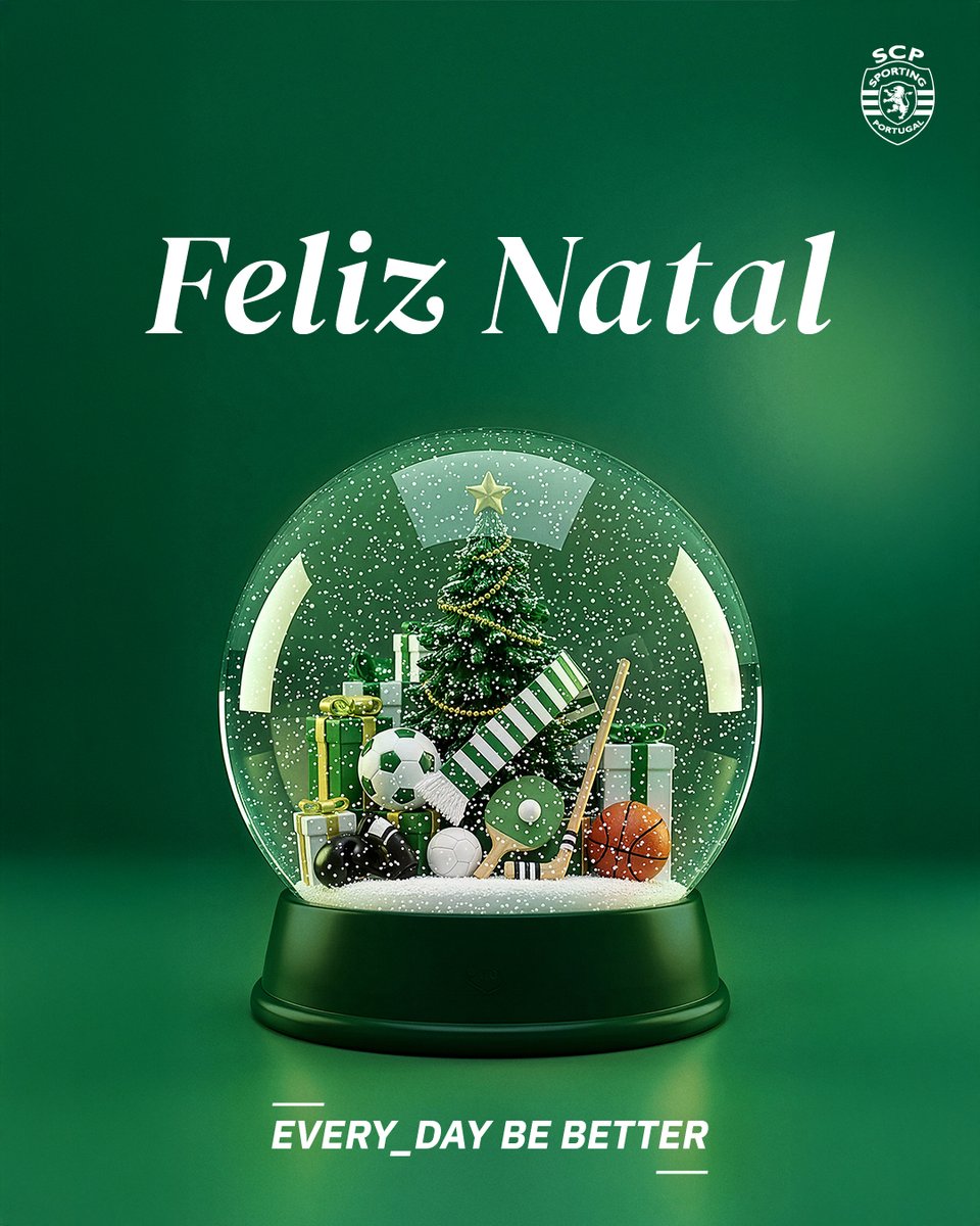 SportingCP's tweet photo. Para toda a família Sportinguista, um Feliz Natal 🎄💚 https://t.co/2V84cFp6eR