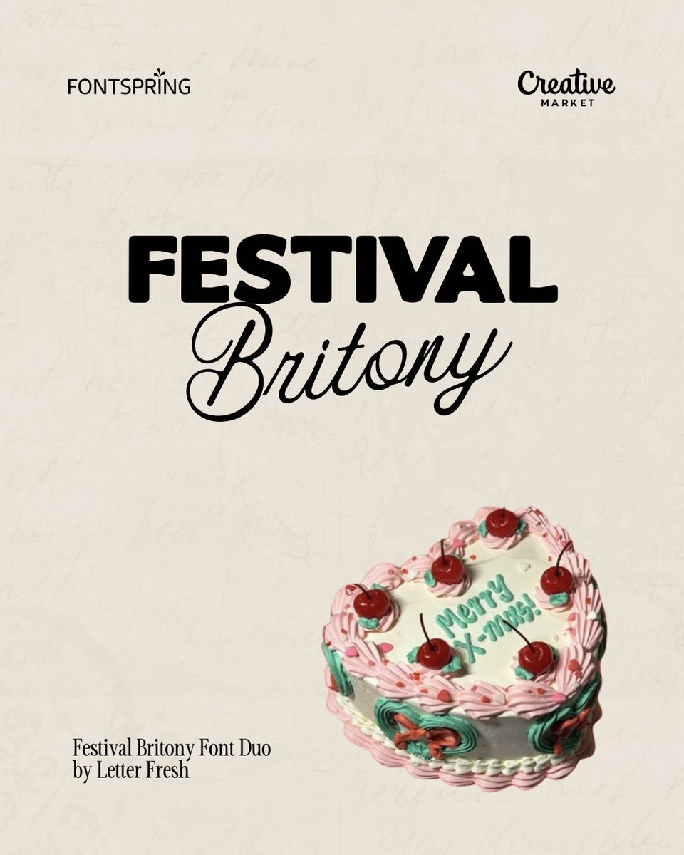 fontspring's tweet image. Which festive font duo wins? 🎀 These font pairings have been trending over the last 30 days — and it’s easy to see why!

Double tap your favorite + save for holiday inspo 💝 #HolidayFonts #Fontspring