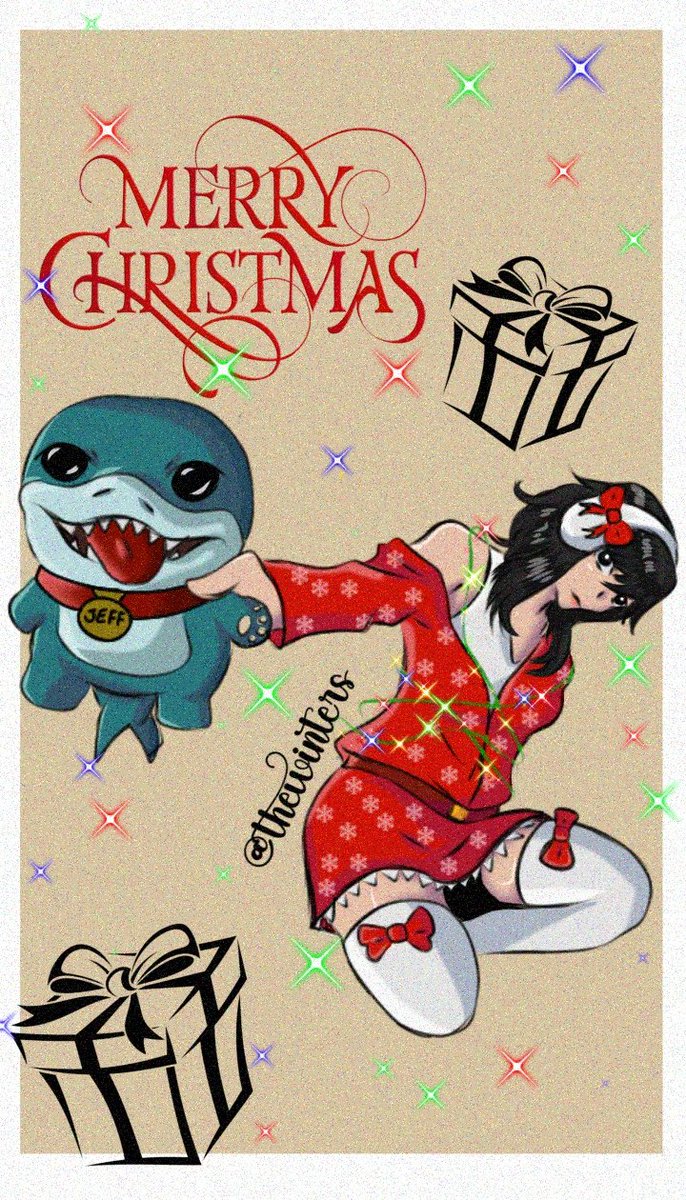 wintersuarez17's tweet photo. Otro dibujito navideño, ahora de mi Main Jeff favorita 
#MarvelRivals #jeffthelandshark #MerryChristmas https://t.co/BrUxbK7F4a