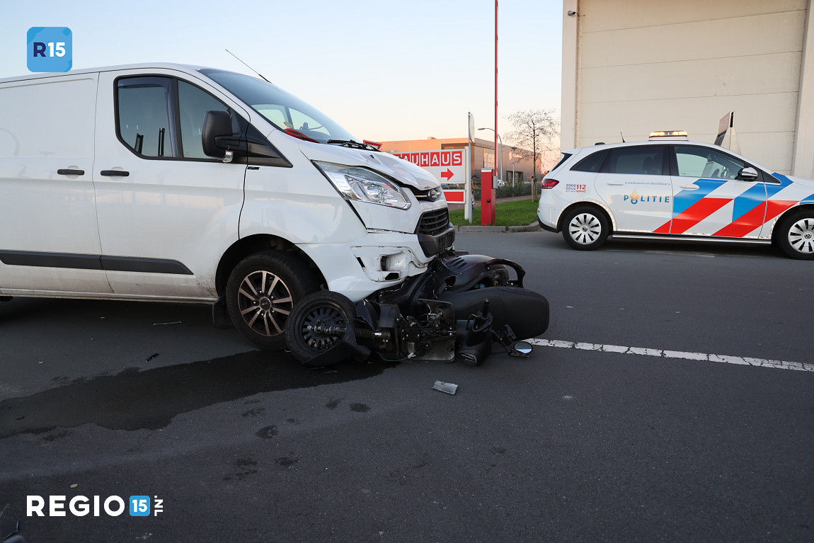 Scooterrijder gewond bij ongeval