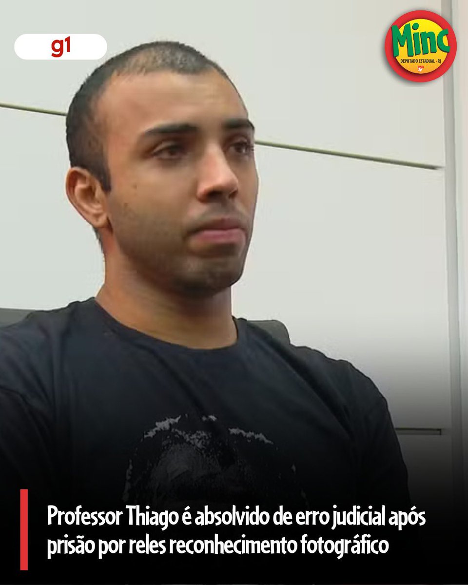BASTA DE INVESTIGAÇÃO INJUSTA E PRECONCEITUOSA!

Mais um absurdo. O professor Thiago foi preso e condenado, por latrocínio, por reles reconhecimento fotográfico. E agora, depois de dez anos, foi absolvido! Chegou-se à conclusão que não houve investigação séria: ele não estava no