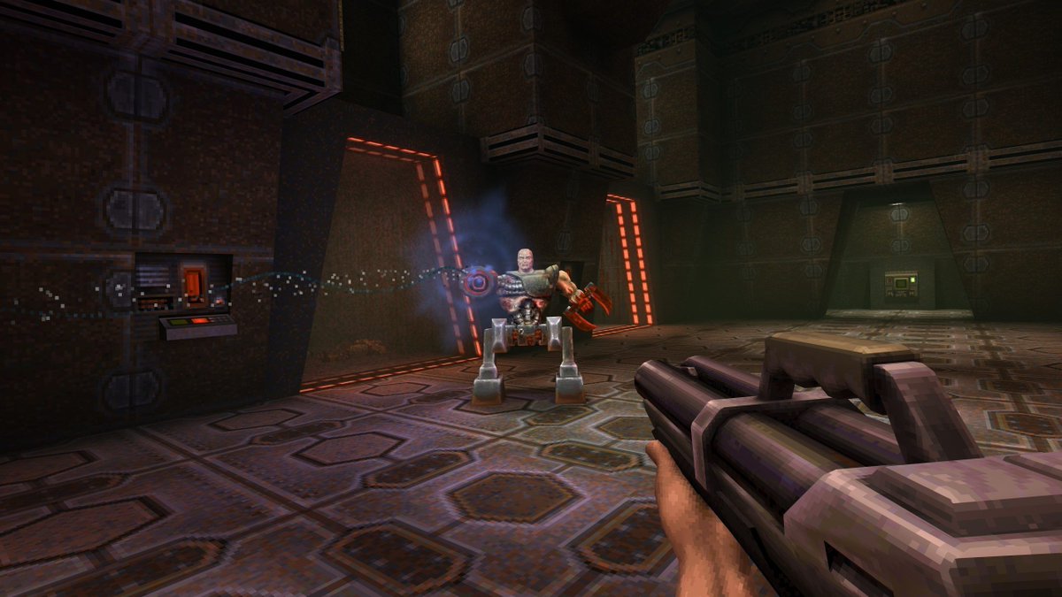 [Completed] Quake 2 : An improved engine brought bigger maps and better lighting - but GLquake made Q1 look better than this, and the maps were so big they had to add a quest compass in. Where this really shone was the mod community, the first good CTF was born on Q2. ⭐⭐⭐