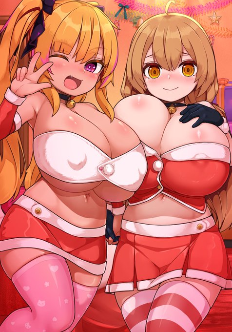 クリスマスだよ(*'▽`*)
#イラスト 