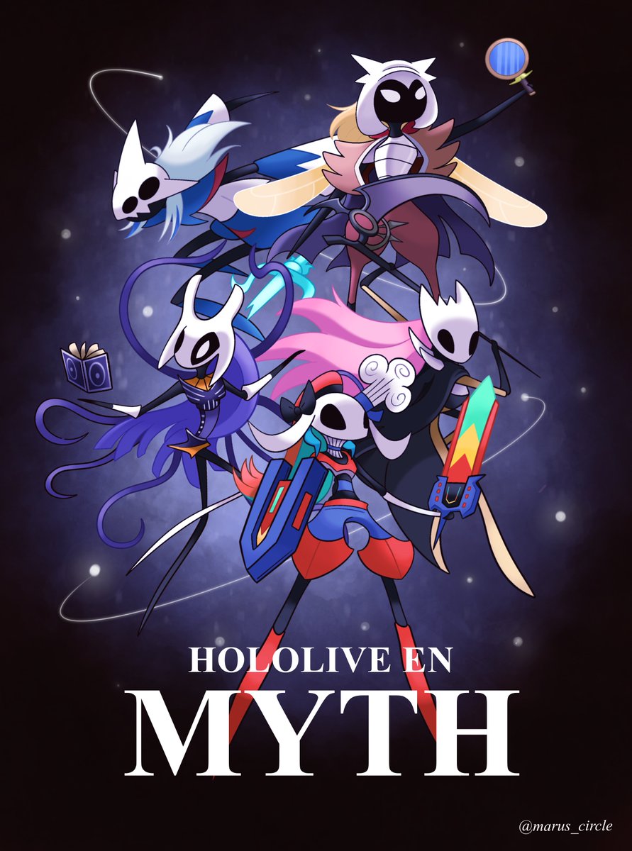 Marus_Circle's tweet image. #HoloMyth #Myth5ever #silksongart