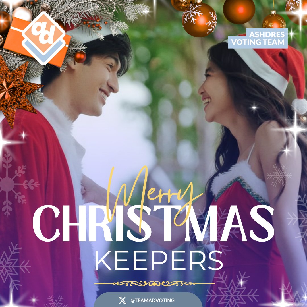 TeamADVoting's tweet photo. Merry Christmas, Keepers!

A season that gently reminds us of the beauty of love, gratitude, and faith. In every quiet moment, shared smile, and heartfelt prayer today, there is a reason to be thankful. Christmas teaches us to pause, reflect, and cherish the simple blessings that truly matter.

To all of you  Keepers, may the warmth of this season stay in your hearts long after today. More than the lights and celebrations, it’s the memories, emotions, and love we share that make this day special. This Christmas is a feeling worth keeping—now and always.

#AshDres
#AshDresVotingTeam