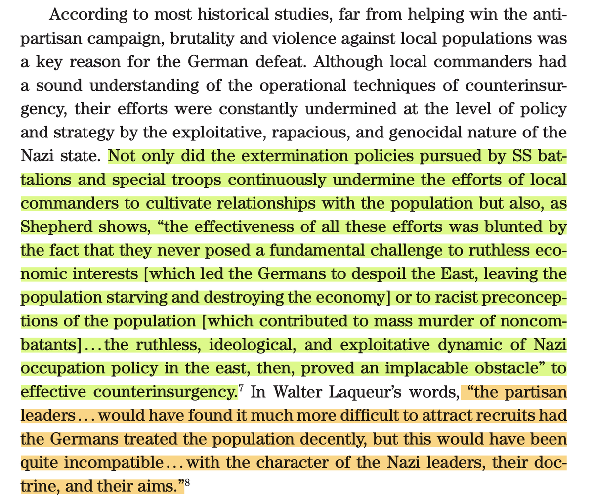 gregk_foley's tweet photo. "Contrary to some views, the practices of the SS in the Eastern Front were not consonant with effective counterinsurgency strategy" is clearly a worthy and necessary assertion in the context of positivist knowledge production but also nevertheless quite funny to see written down. https://t.co/6EeptP1fsB