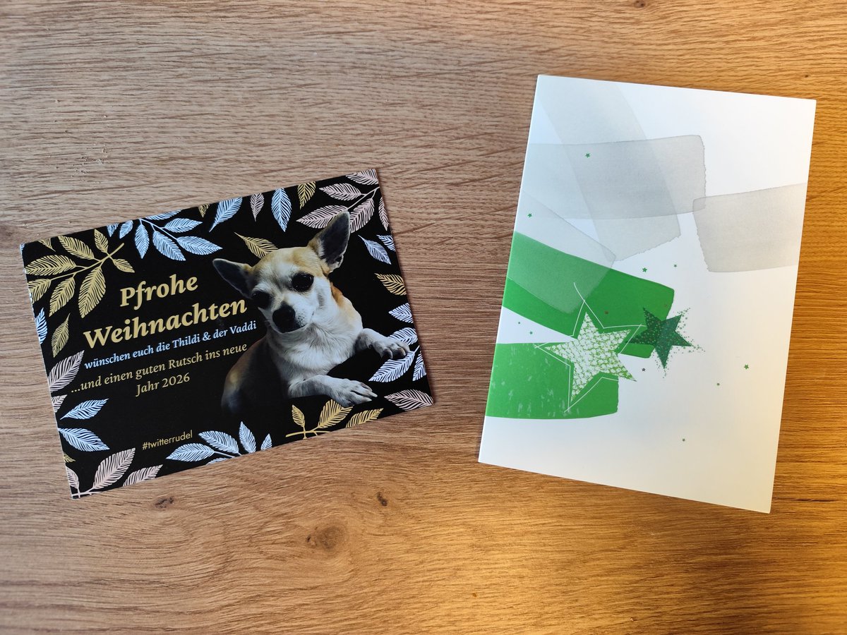 Moin liebe <a href="/TobiWohoo/">Tobi Wer?🧔‍♂️ & die Thildi 🐕🌭🥒</a> und <a href="/BirgitRosenau5/">Birgit Rosenau</a> Wir haben uns sehr über eure Weihnachtspost gefreut 😻