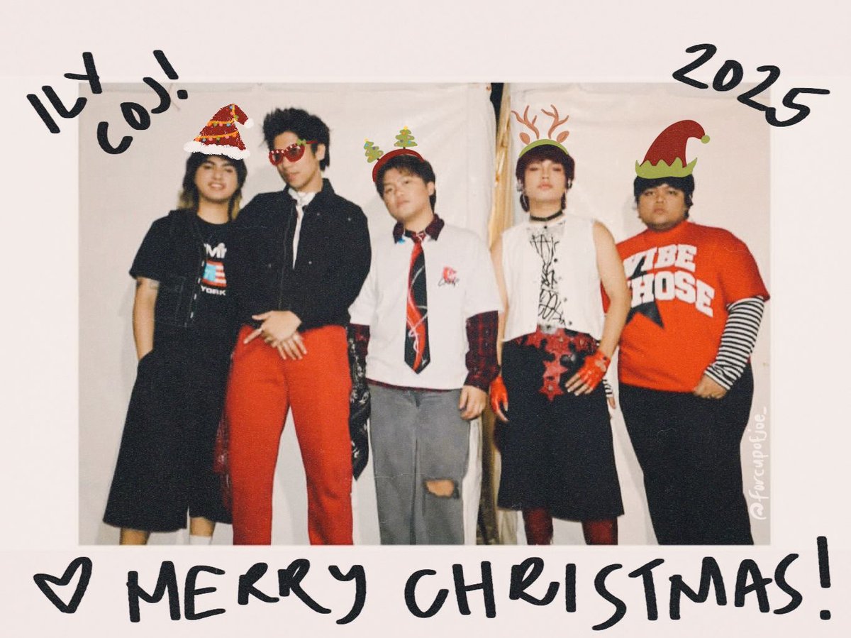 forcupofjoe_'s tweet photo. in your teenage years, your cousin will introduce you to a baguio-based band, it's important that you listen to them. 

merry christmas, my coj!! 🎄🤍

ily forever and ever!! 🤎 https://t.co/zcbrSPb2vp