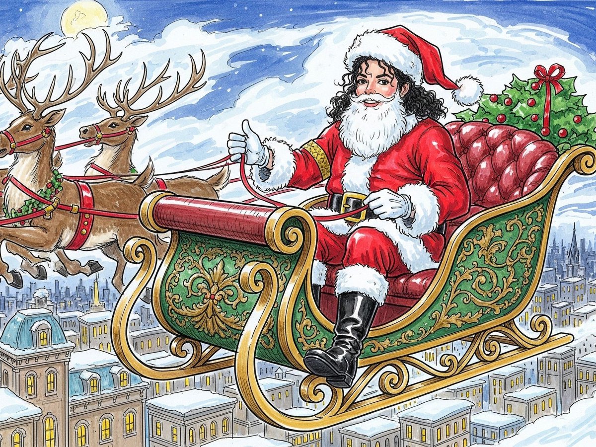 He's made his list, and checked it twice! Michael Jackson is coming to town! 🎅