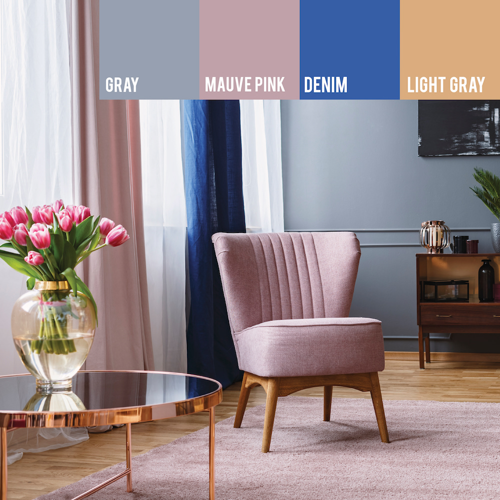 RealtorCB's tweet image. Gray, mauve pink, denim blue, and light gray make for a fresh palette for any room.
#marylandwaterfront #realestate