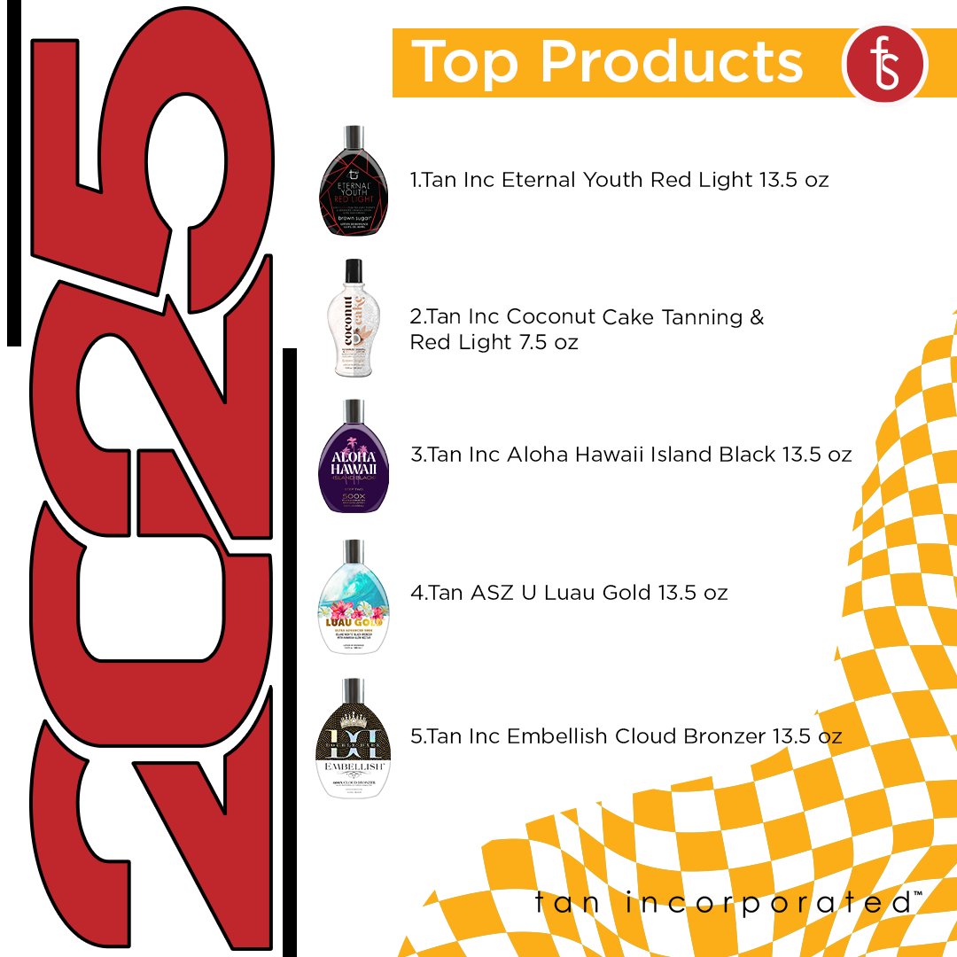 FSTanning's tweet image. FS Wrapped 2025! ✨🎁

Here’s your glow-up recap! These were the top lotions of the year, and they definitely stole the spotlight! 

From bestsellers to must-haves.. chosen by YOU! Thank you for an amazing year!!!