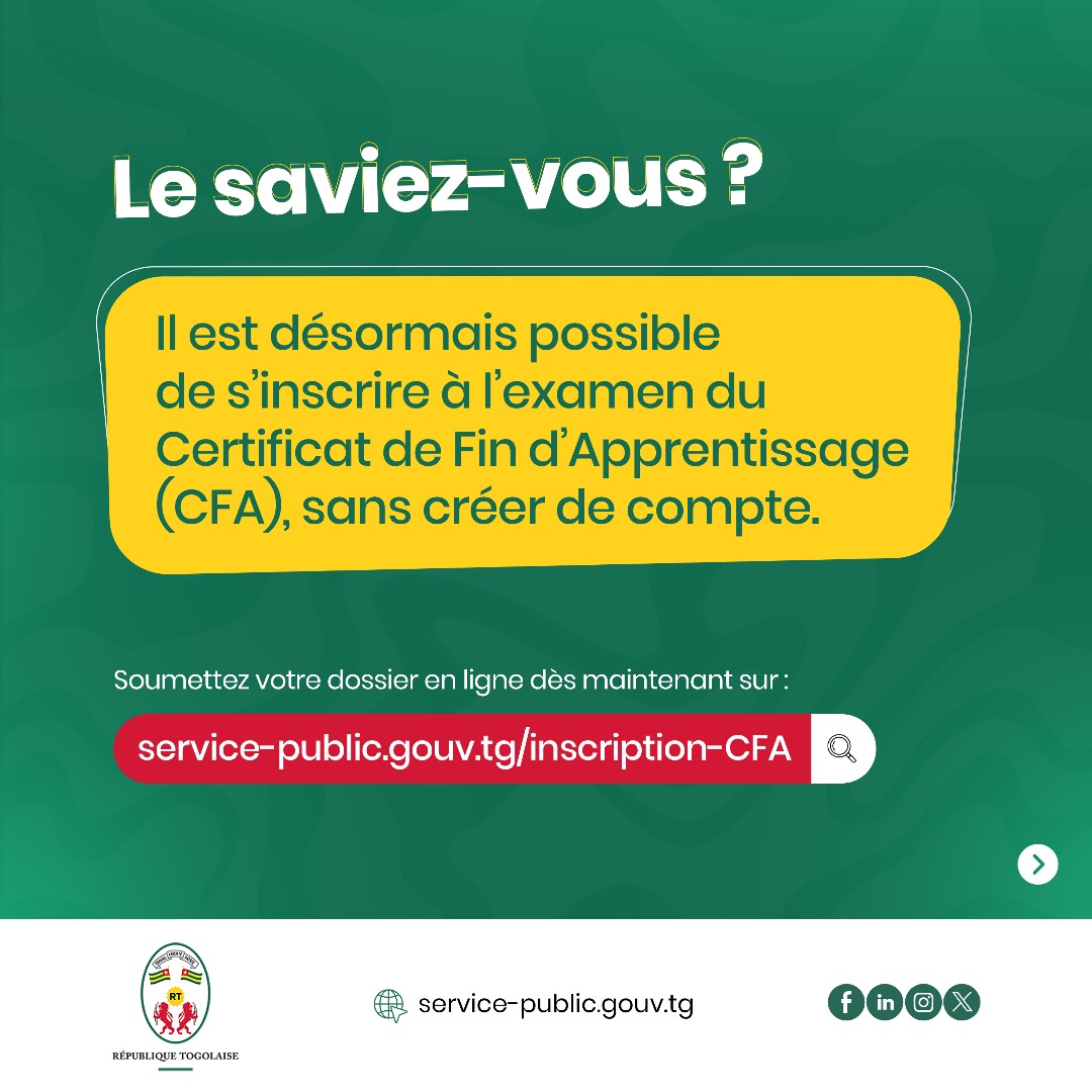 service-public.gouv.tg tweet media