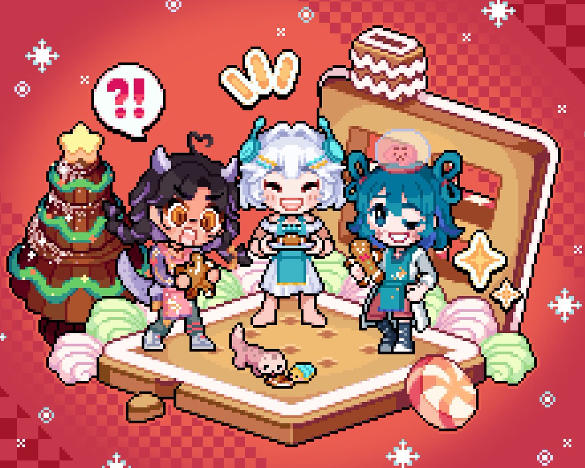 happy holidays !! we baked some cookies for u :3