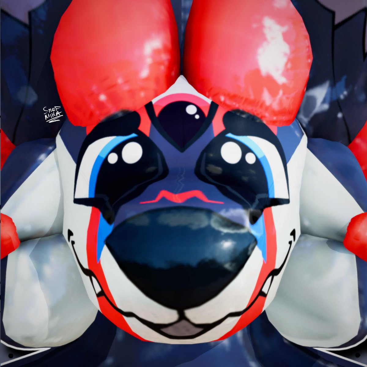 Here's my end of the art trade I've done with <a href="/HoundySharp/">Sharp 🏳️‍🌈🏴󠁧󠁢󠁳󠁣󠁴󠁿</a>, all squeaked up!

Got another one like this to share soon, and maaaaybe open up raffles after Christmas? :3