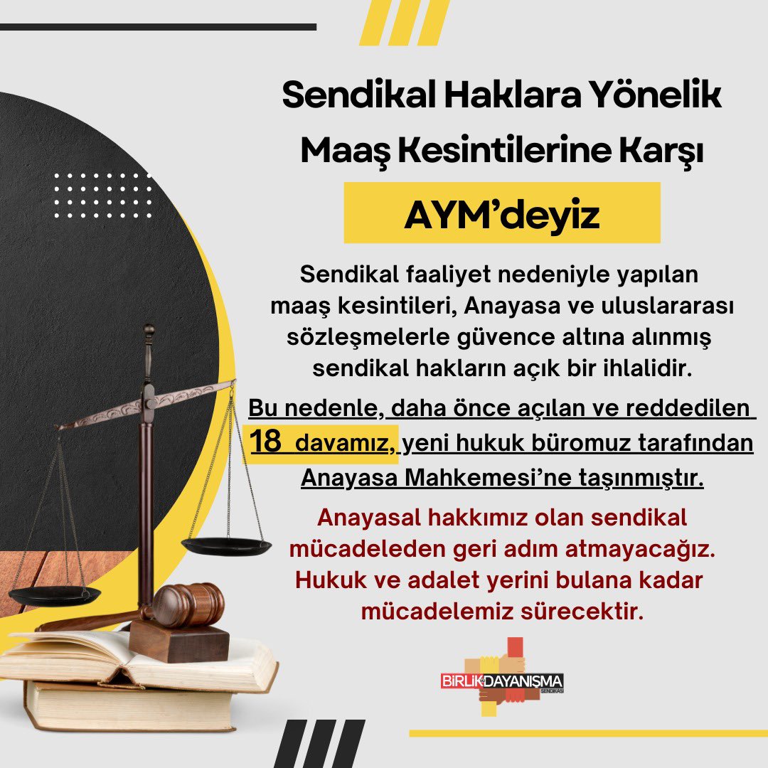 SENDİKAL İŞ BIRAKMA ANAYASAL HAKTIR! <a href="/saglikbakanligi/">T.C. Sağlık Bakanlığı</a> <a href="/drmemisoglu/">Prof. Dr. Kemal Memişoğlu</a> <a href="/suayipbirinci/">Doç. Dr. Şuayıp Birinci</a>