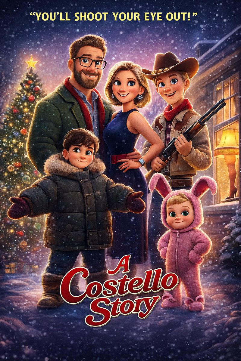 JonMCostello's tweet photo. Merry Christmas from the Costello’s. https://t.co/ddNwEsohdu