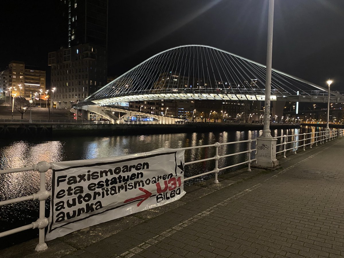Azken asteetan urtarrilaren 31ko mobilizazioaren deialdia zabaltzen aritu gara.

Faxismoaren eta estatuen autoritarismoaren aurka #U31Mobilizatu !