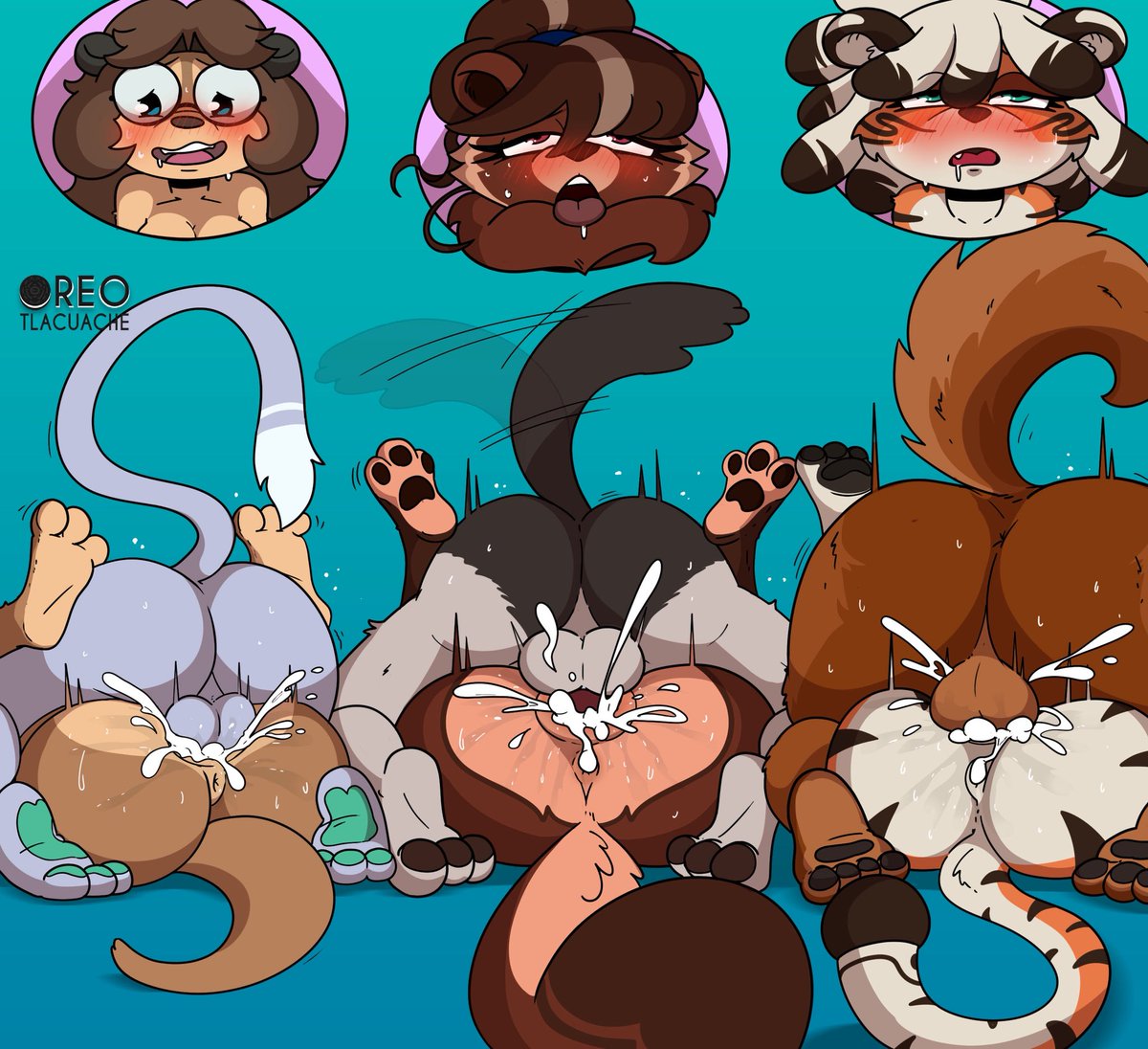 This Tanuki really knows how to bring out the best in people this season. Have a horny jolly Christmas everyone🎄 
(Comm for <a href="/LewdiusR/">🔞Lewdius Raccoonus</a> , feat <a href="/gigejem366/">Meow meow mrrow</a> and <a href="/Baebot1/">Baebo 🔞</a> )