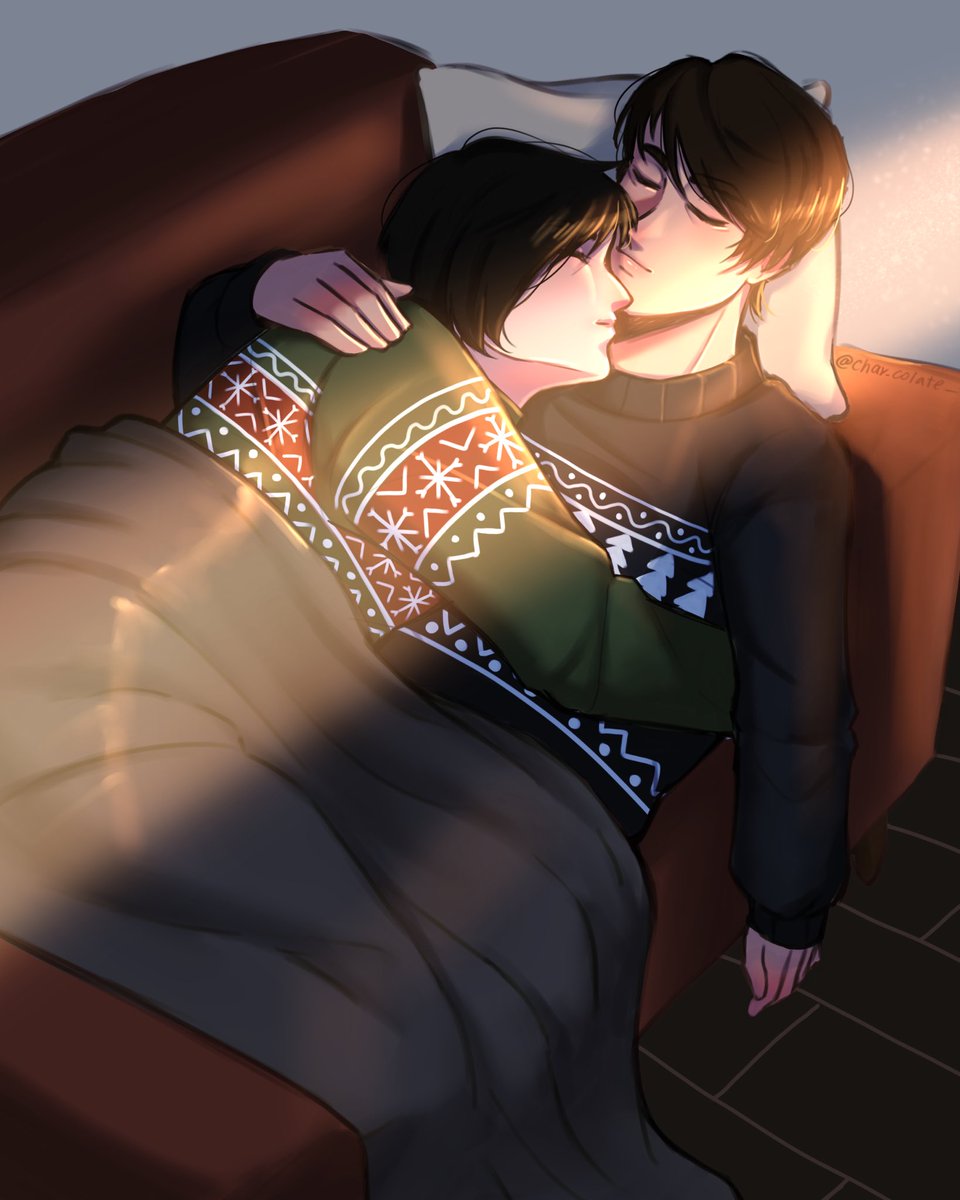 char_colate's tweet image. Merry Christmas to those who celebrate!! 🎄🎅🏻
I had so much fun joining @pienoin’s #secretphanta event!! 

My giftee is @ringedpheal 🩵🩵
#phanart #dnp