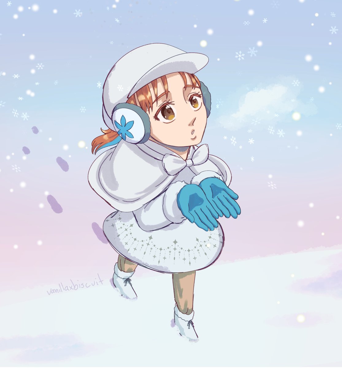 vani11axbiscuit's tweet photo. D1 Christmas Snow 
#BLEACH #Orihime #OrihimeWeekly2025 #OrihimeWinterWeek https://t.co/cbUUBgbLdk