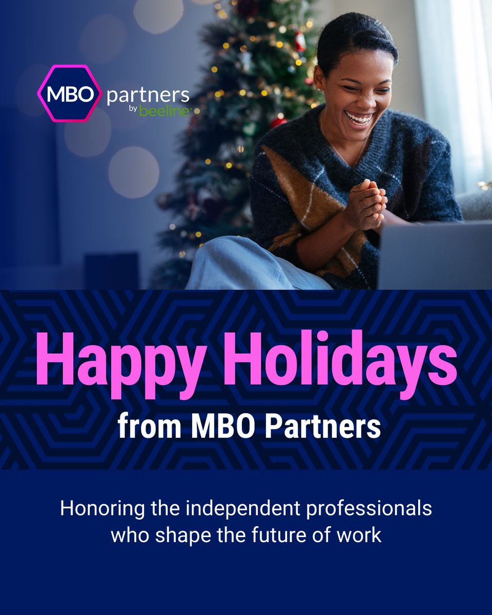 Wishing our community of independent professionals and clients a wonderful  holiday season. Thank you for continuing to shape the future of work.
Learn how MBO empowers independent professionals: mbopartners.com/independent-pr…
#IndependentProfessionals #MBO