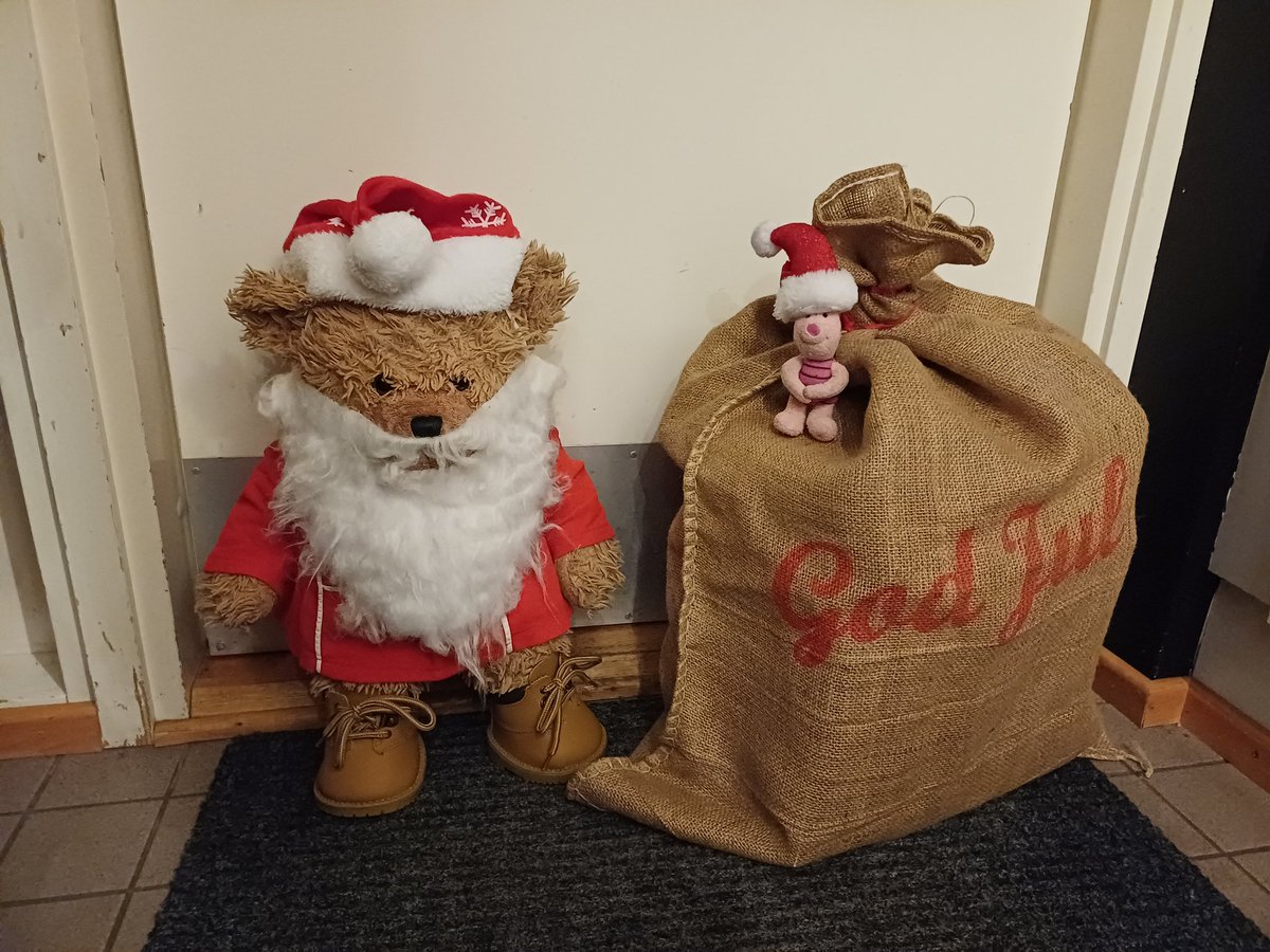 Hunajatassu1's tweet photo. Jouduttiin hommiin. Hyvää Joulua kaikille!
#halinalle #Hunis #Nasutheelf #TaatustiRaitisPukki #TontustaEnMeneTakuuseen https://t.co/mn8lPChFNT