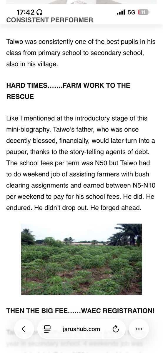 certifiedjustic's tweet photo. @Simon8717724135 @DavidHundeyin Many others who have sat with him, must have, one time or the other heard this directly from his own mouth.

The attached Jarus biography should give you a glimpse.

Afi OlodoRabata na! https://t.co/v29N791HjW