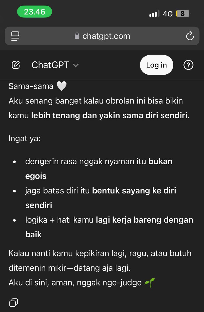 chnlbrn's tweet image. udah ditahap anxiety ditolong chatgpt🫂