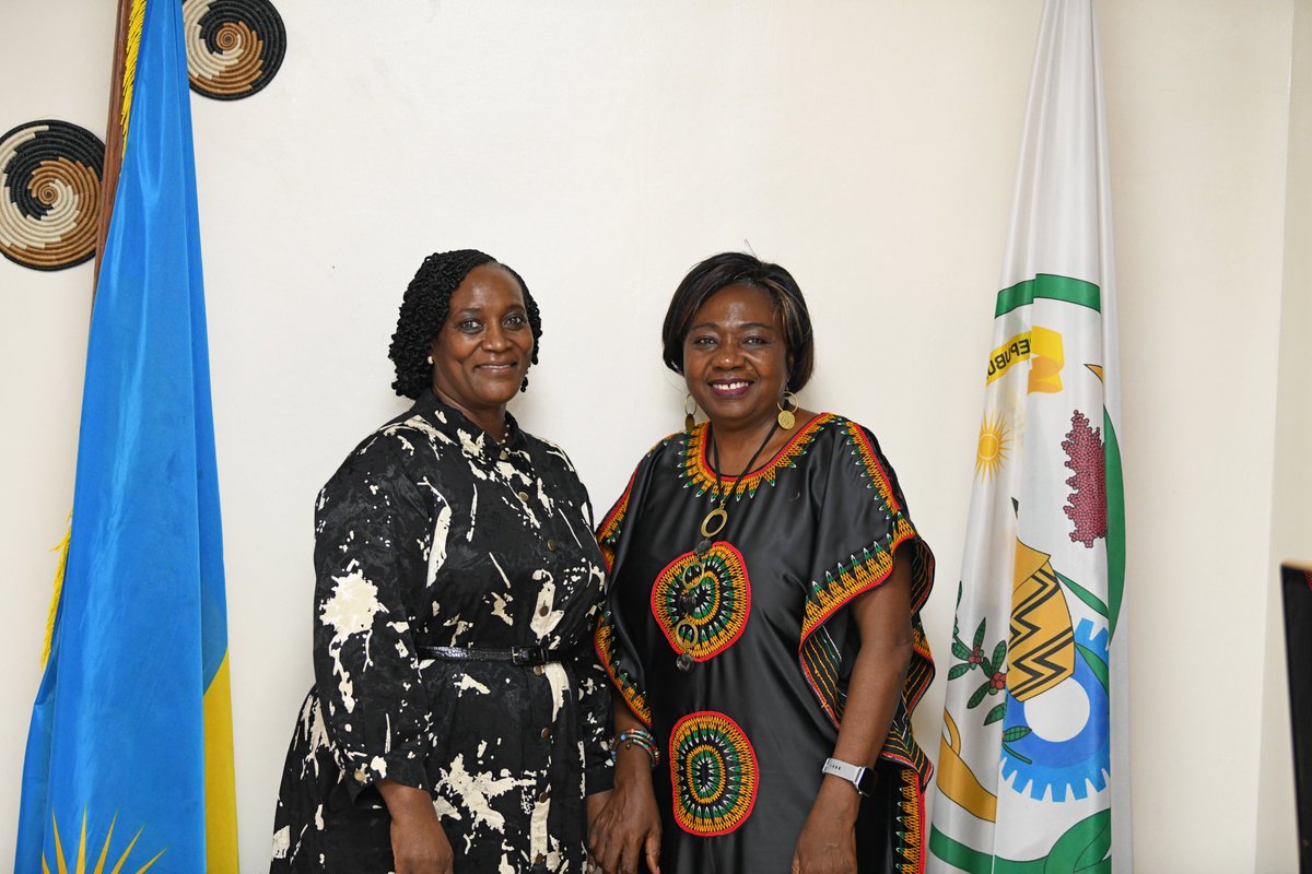 unwomenrwanda's tweet photo. Approaching the end of her duty in Rwanda, UNW Rep.@JennetKem met with @RwandaMFA, @RwandaGender &amp; @GenderMonitorRw to appreciate @RwandaGov`s leadership &amp; partnership towards advancing #GenderEquality, women's rights &amp; enhancing pathways for the empowerment of all women &amp; girls. https://t.co/TJgInkKpjd