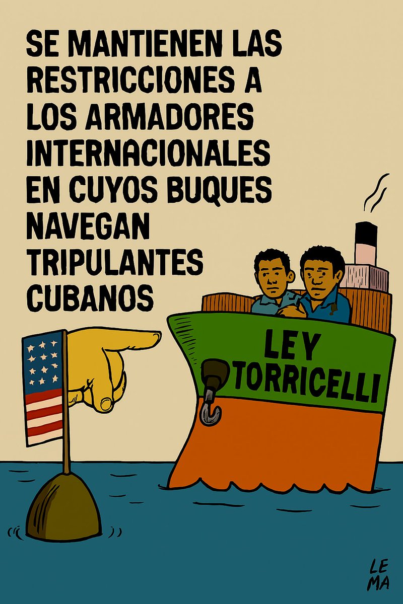 🚢I Las autoridades, al conocer que el buque lo tripula personal cubano, además de retenerlo en las afueras del puerto por horas, establecen guardia en el mismo, con un costo de 1,500 dólares diarios para la naviera, además de la prohibición a nuestros marinos de bajar a tierra.