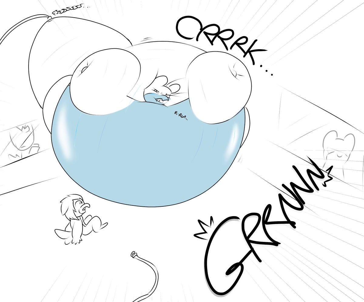 So I made a really quick doodle comic about <a href="/___ioto___/">Ioto</a>  called "It's your turn to pop" and it starts with our birb protag...

...Waking up in a strange location after being drugged and kidnapped!

bad stuff further down!