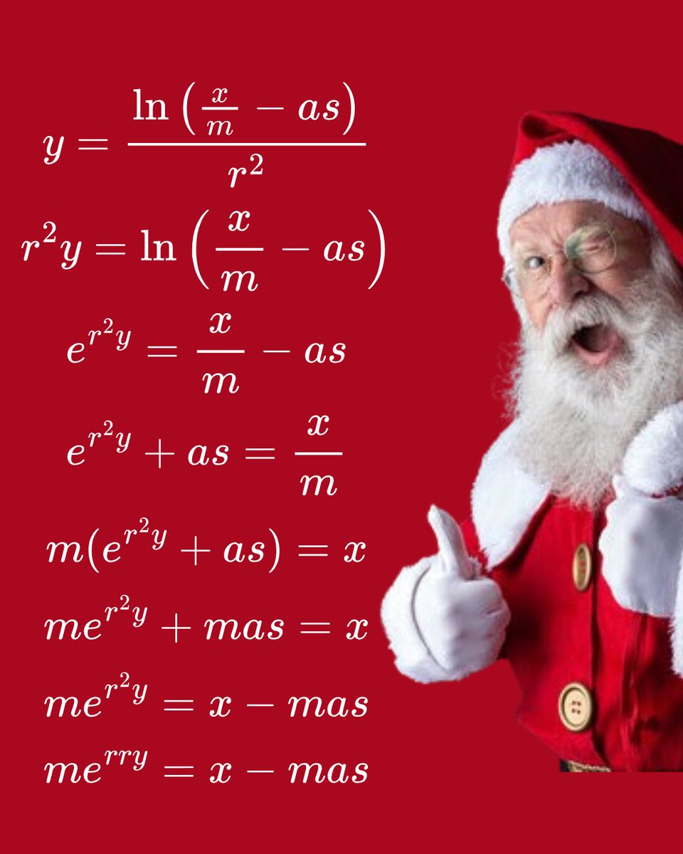 Ganeshuor's tweet image. Christmas from a Mathematician’s Lens