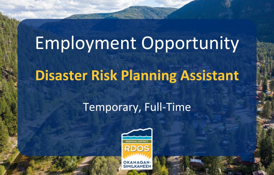 RDOSinfo's tweet image. Employment Opportunity: 
Disaster Risk Planning Assistant

Click the link for more info: scouterecruit.net/jobs/EXT2549