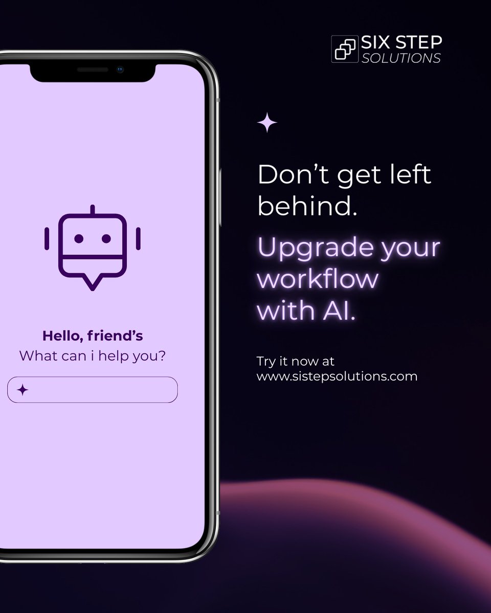 SStepsolutions's tweet photo. Still working the old way? 🤖
Upgrade your workflow with AI-powered solutions.
🚀 Message us to automate smarter!

#sixstepsolutions #aiworkflow #artificialintelligence #futureofwork #businessautomation #smartbusiness https://t.co/epO5GfoiE8