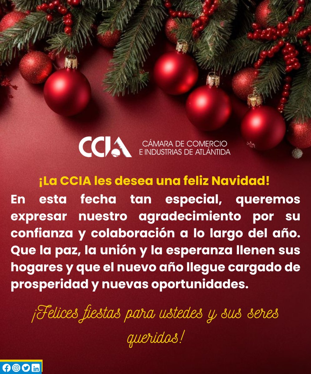 Cámara de Comercio e Industrias de Atlántida tweet media