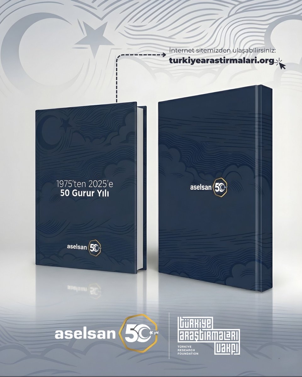 Milli Teknolojinin Yarım Asırlık Hafızası Kayıt Altında: Türkiye Araştırmaları Vakfı, Aselsan'ın 50. Yıl Eserini Yayınladı!

Türkiye Araştırmaları Vakfı, Aselsan'ın 50. kuruluş yıl dönümü anısına kapsamlı bir eser hazırladı. "1975'ten 2025'e: 50 Gurur Yılı" başlığıyla yayınlanan
