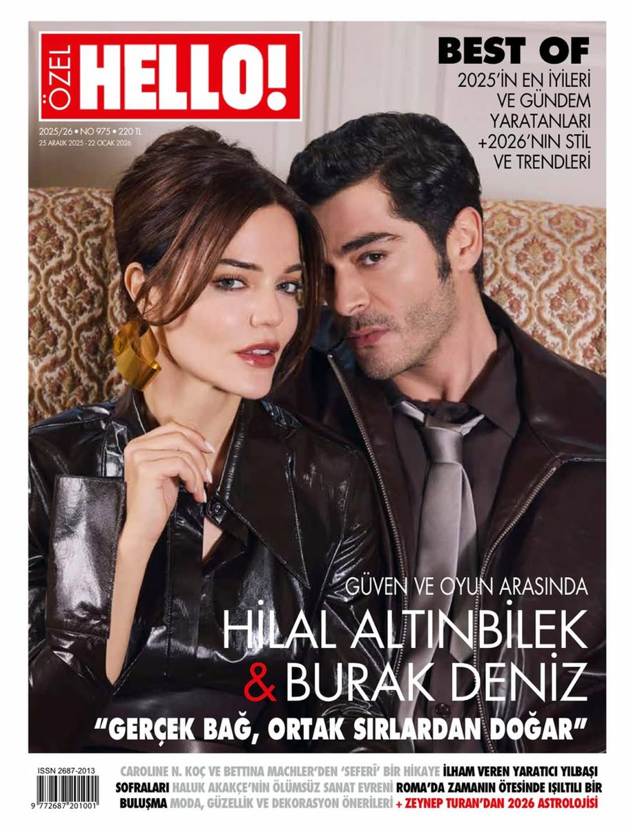 dizianaIiz's tweet photo. Hilal Altınbilek ve Burak Deniz, Best of HELLO! özel sayısında. https://t.co/DR3gayZbgT