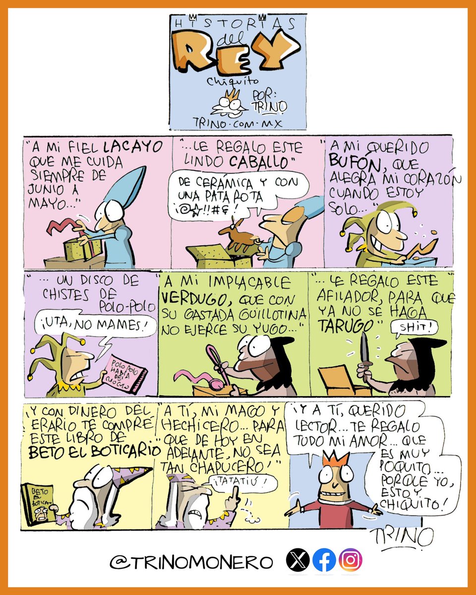 trinomonero's tweet image. Feliz navidad a todos los lectores de esta tira con mis mejores deseos #trinomonero