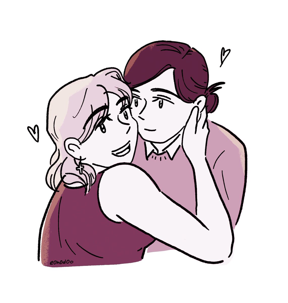 e0n0d0o's tweet image. Happy holidays everyone! 
(I like drawing Beatrice letting Ava show her off)

#WarriorNun #Avatrice