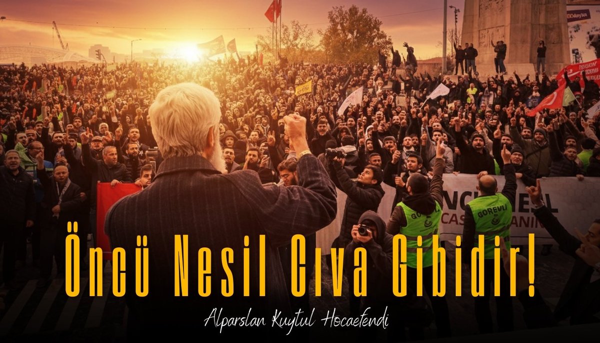 Öncü Nesil Cıva Gibidir! 

Alparslan Kuytul Hocaefendi

AnkaraEmniyetinden Tehdit
#İçişleriBakanlığı