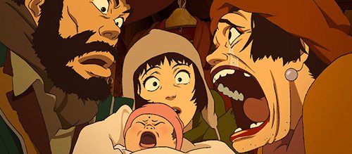 domesticmothman's tweet image. Everyone do yourselves a favour and watch Tokyo Godfathers this Christmas.