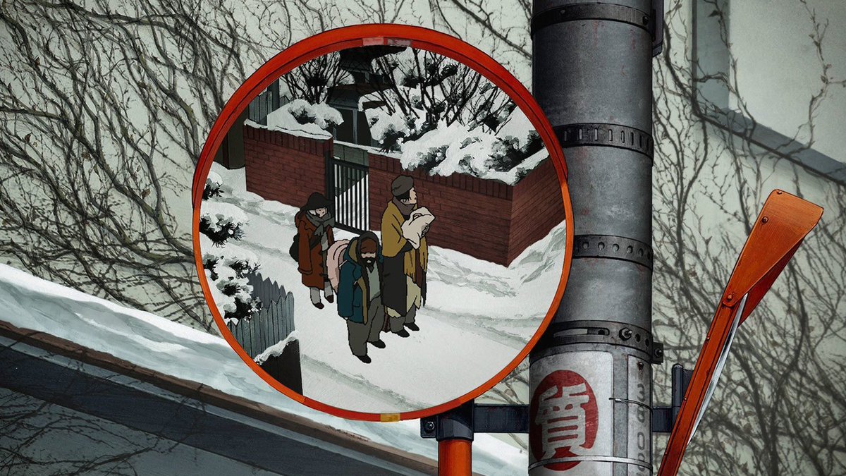 domesticmothman's tweet image. Everyone do yourselves a favour and watch Tokyo Godfathers this Christmas.